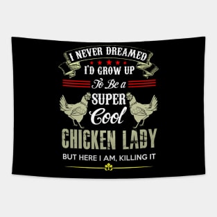 Chicken Lady Tapestry