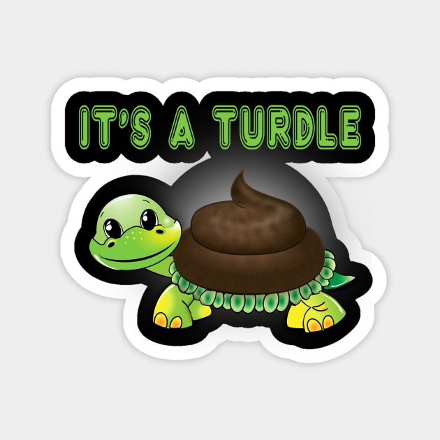 It's a turdle Magnet by Funky Turtle