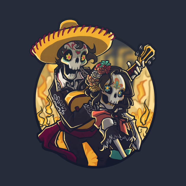 Dia de los Muertos - Cartoon - T-Shirt | TeePublic Includes 12 pages and a bulletin board header.