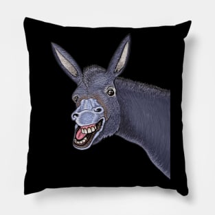 Donkey,donkey smile Pillow