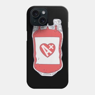 Blood Donation - A+ Blood Type Blood Bag - Hermatologist Phone Case