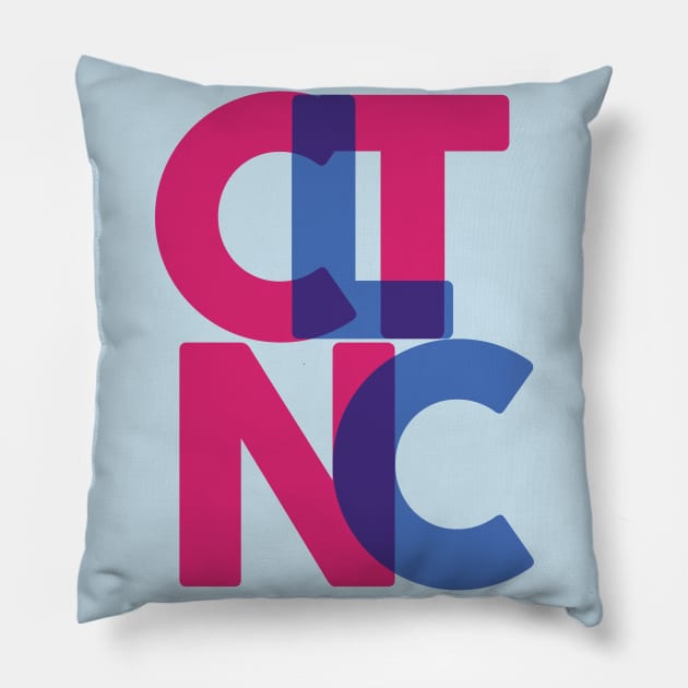 CLT NC Pillow by JRLunaArt