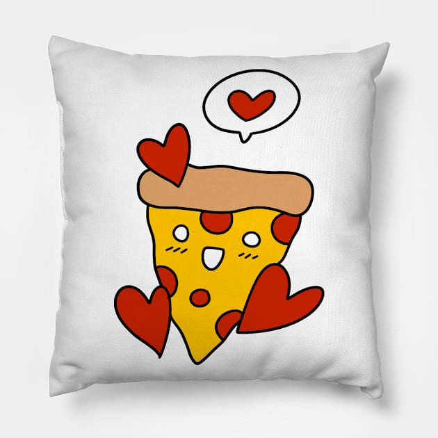 Pizza In Love Pillow by saradaboru