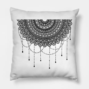 Half drop mandala. Pillow