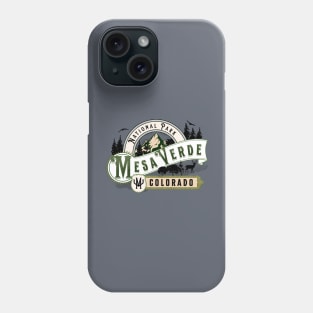 Mesa Verde National Park Colorado Vintage Label Phone Case