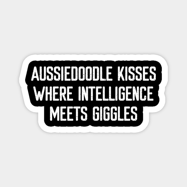 Aussiedoodle Kisses Where Intelligence Meets Giggles Magnet by trendynoize