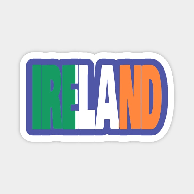 Ireland flag stencil Magnet by Kuni Art