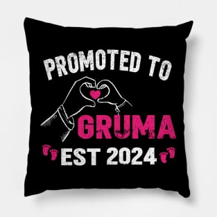 promoted to gruma 2024, grandmother, grandma gift 2024 Pillow