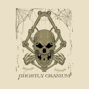 Ghostly Cranium on Men's T-shirt T-Shirt