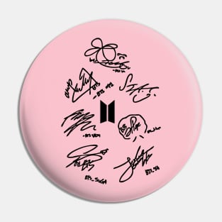 bangtan signature Pin