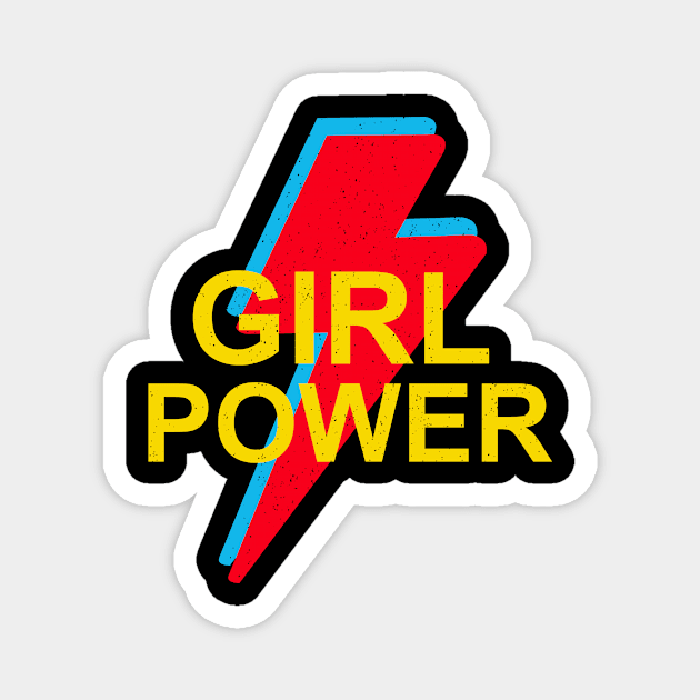 feminist Girl power Magnet by teemarket