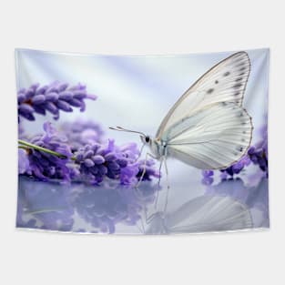 Butterfly Water Nature Serene Tranquil Tapestry