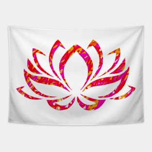 Lotus Bloom (Warm Colours) Tapestry