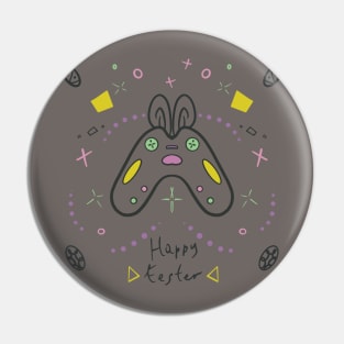 Easter bunny gamer SVG Pin