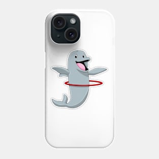 Dolphin at Endurance training with Fitness tires Phone Case