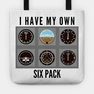 I Have My Own Six Pack // Airplane Pilot Tote