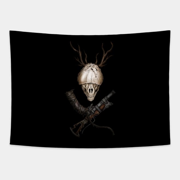 Bloodborne Cross-Weapons(color) Tapestry by Harrison2142