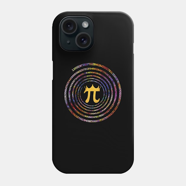 Spiral Pi Math Pi Day Funny Gift Phone Case by Shariss