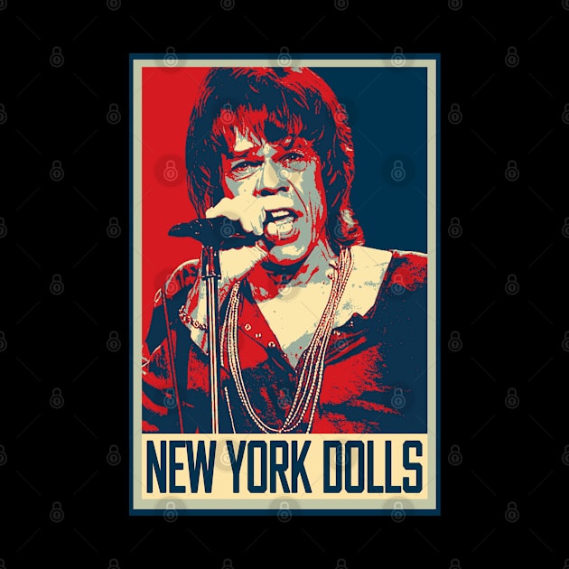 New York Dolls Glam Rock Pioneers by ElenaBerryDesigns