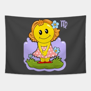 Smiley Virgo Tapestry