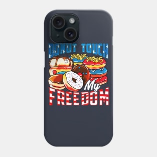 4th of July Donut Freedom Funny Quotes Humor Sayings Phone Case