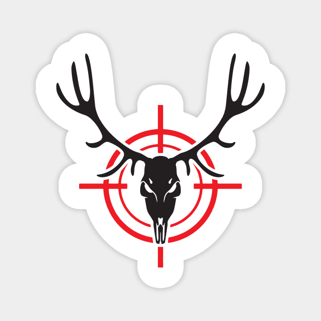 deer skull Magnet by Ceridaiwe