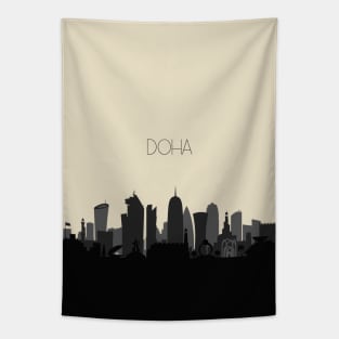 Doha Skyline Tapestry