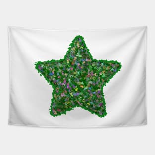 Green Magic Star Tapestry