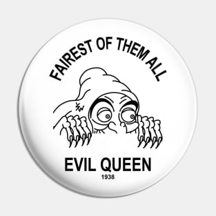 Wicked Queen (Black Text) Pin