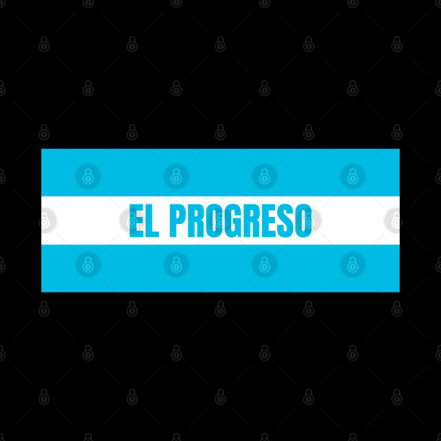 El Progreso City in Honduras Flag Colors by aybe7elf