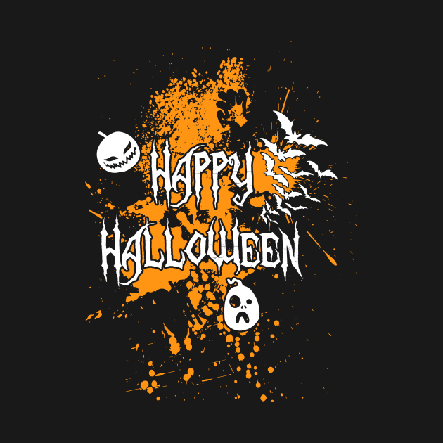 Happy Halloween tee design birthday gift graphic by TeeSeller07