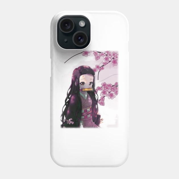 nezuko kamado Phone Case by artistcill