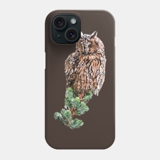 Long-eared owl Phone Case