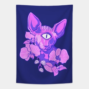 Pink Field of Cyclops Tapestry