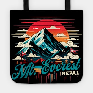 Mount Everest Mountain Nepal Design Tote