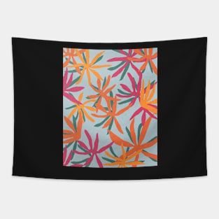 Abstract flowers, Retro, Mid century art Tapestry