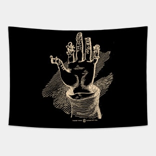 Vintage Hand Puppet Tapestry