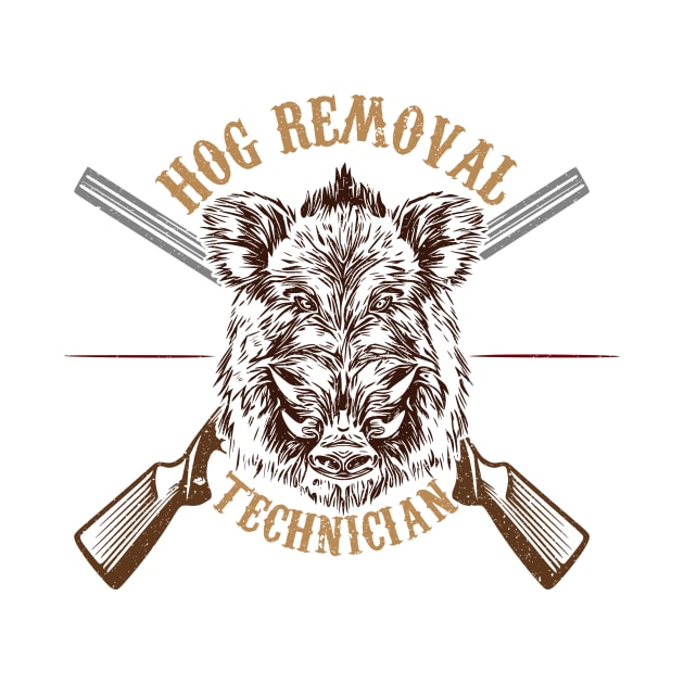 Hog Removal Technician  Real Hog Hunter -  Hunting Season by StasLemon