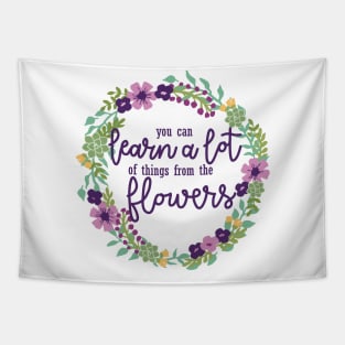Violet Flowers Tapestry