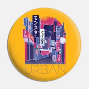 Japanese city street Pin