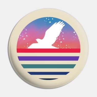 Sunset Bird Pin