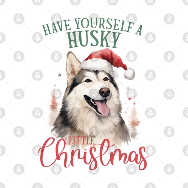 Have yourself a husky litte christmas by MZeeDesigns