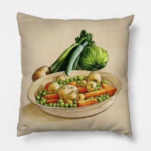 Vegetable Stew in the Making Pillow