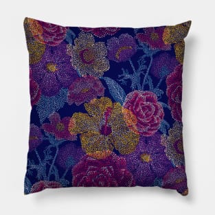 Dotty Flowers Pillow