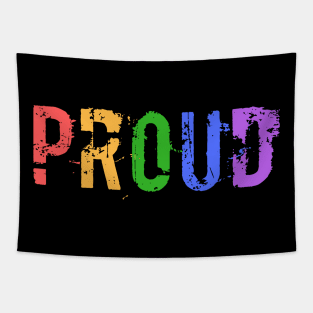 Gay Pride LGBTQIA+ Rainbow Design Tapestry