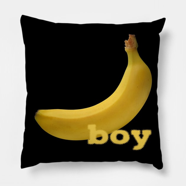 Banana Boy Pillow by Contenebratio