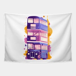 Triple Decker Magical Bus - Fantasy Tapestry