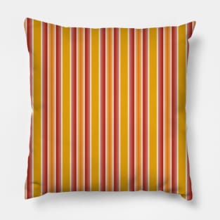 Orange and pink stripes Pillow