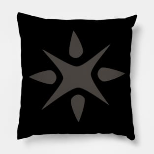 Large Geometric abstract snowflake Pillow