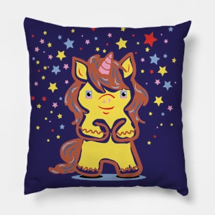 funny unicorn Pillow